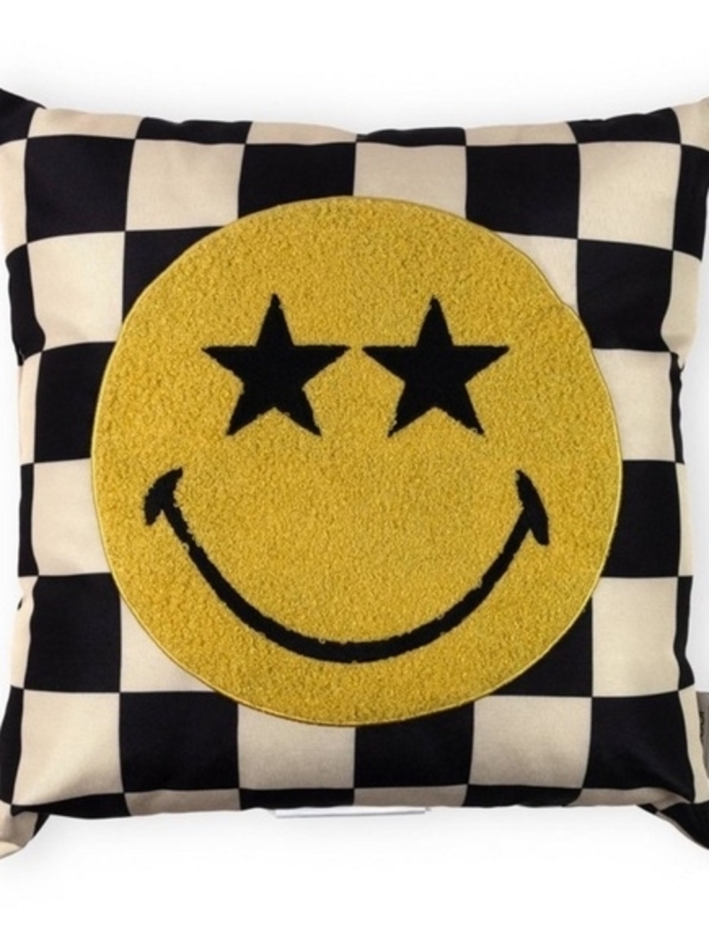 Yoobi SmileyWorld Checkerboard Throw Pillow 16x16